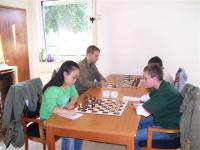 Phuong und Tobias gegen Lars Bauernfeind und Tobias Schmidt an den Brettern 5 und 6.