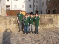 Hof der Wasserburg Heldrungen